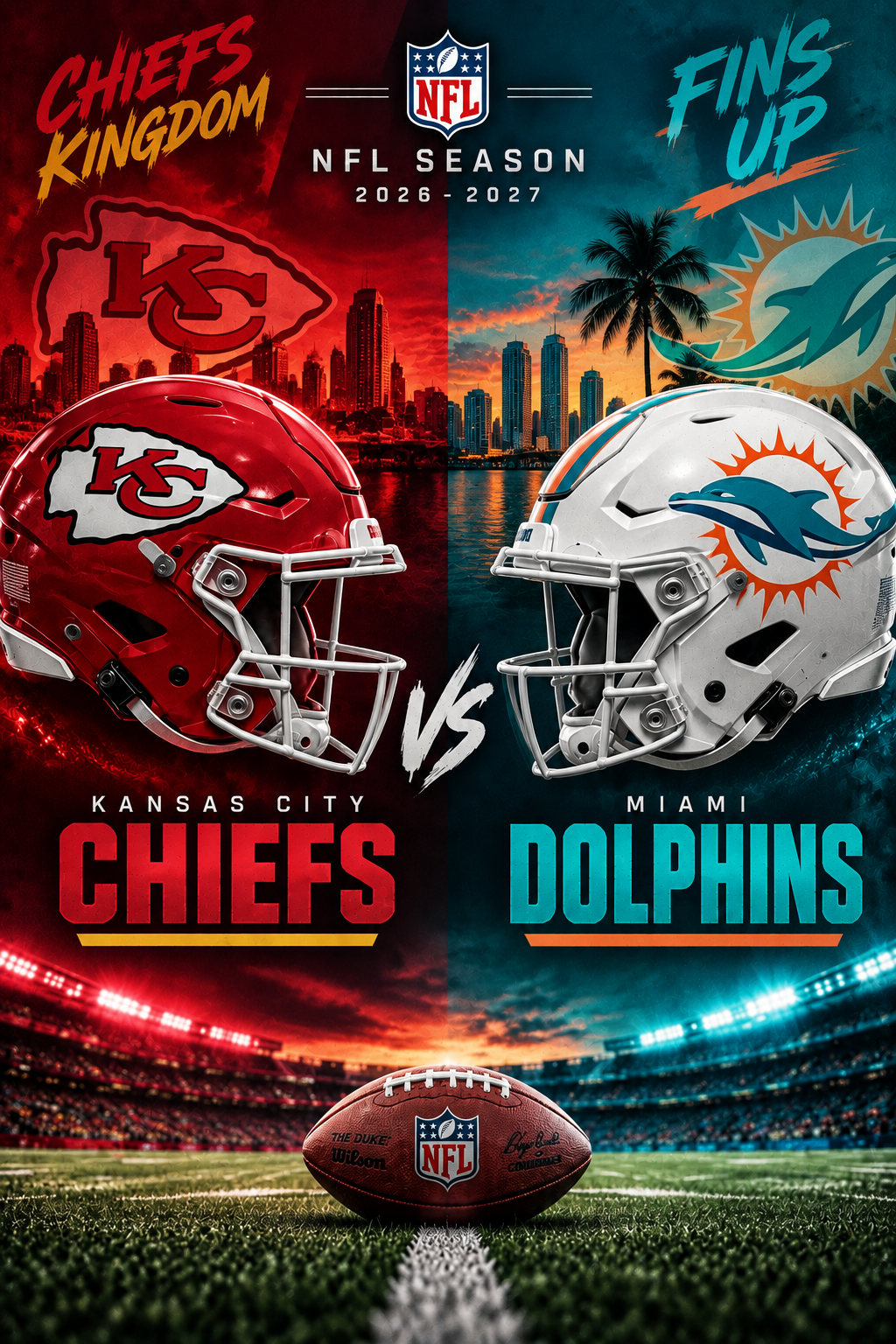 Poster of Chiefs v Dolphins